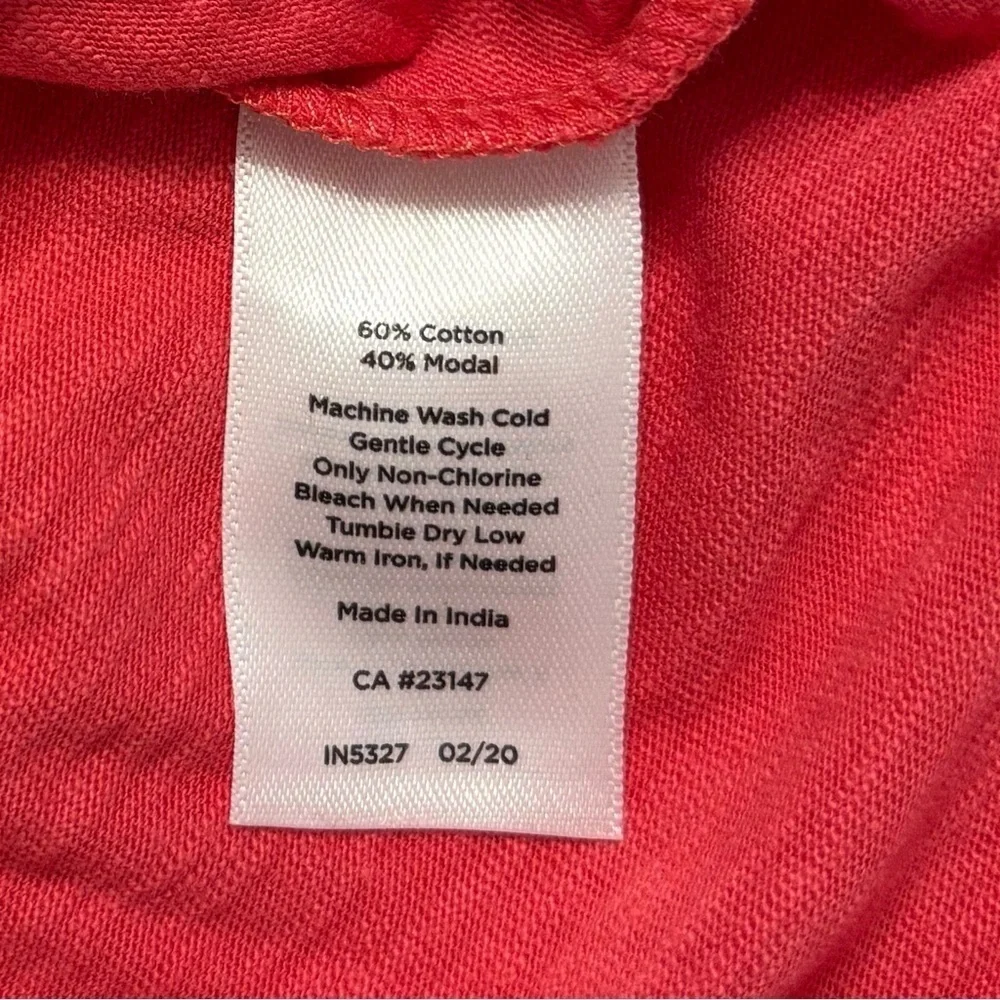 NWT Talbots Side Tie Shift Dress In Coral Women's Size XS - Picture 7 of 7